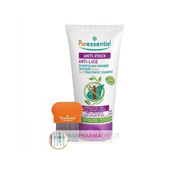 Puressentiel Anti-Poux Shampooing Masque Traitant 2en1 150 ml + Peigne Inclus