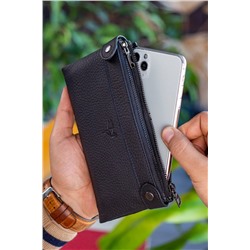 Garbalia, Unisex Siyah Portföy Cüzdan