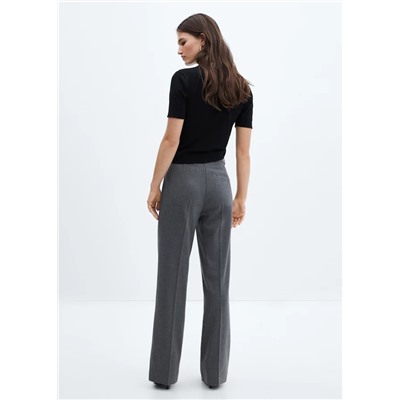 Pantalón recto botón lateral REF. 57026727-LEO-LM