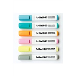 artline 660 Pastel Seri 6'lı Fosforlu Kalem Seti OFF.ARTL00144