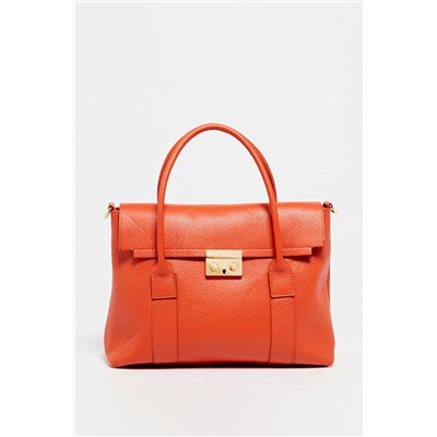 Bolso de piel Amy Naranja
