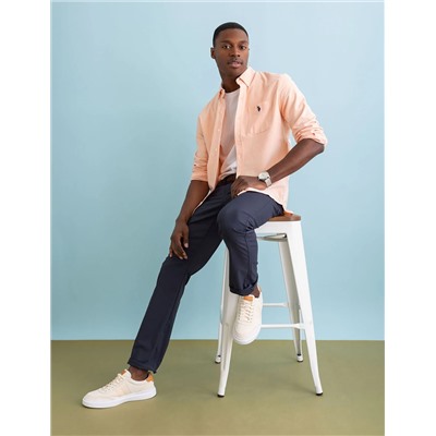 STRETCH KNIT TECH PANTS WITH ZIPPER POCKETS