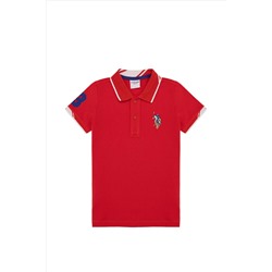 Erkek Çocuk Kırmızı Polo Yaka Tişört