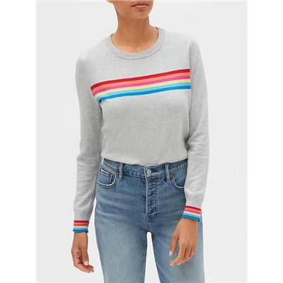 Pattern Crewneck Sweater