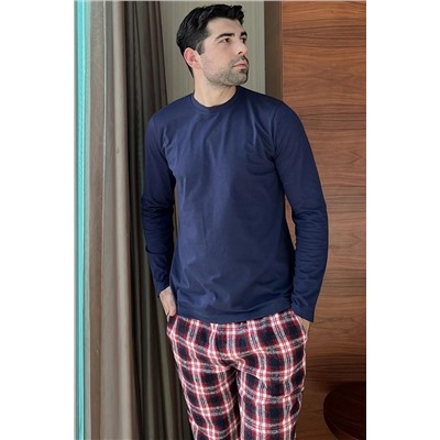 For You Homewear 2'li Ekose Flanel Lacivert Pijama Takımı, For You Homewear                                            
                                            2'li Ekose Flanel Lacivert Pijama Takımı