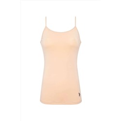 U.S. Polo Assn., U.S. Polo Assn. Kadın İp Askılı Atlet Ten Renk Kutulu - Ten - BATDN66C00W0Q