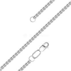 Цепь из родированного серебра - Лав, 45 см 925 пробы 81030190045р Лав