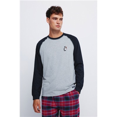 Pijama largo pantalón cuadros