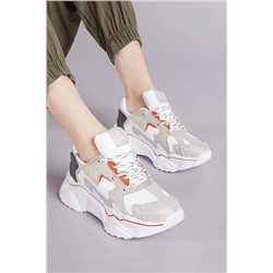 Tonny Black Beyaz Kiremit Kadın Sneaker DNZ-1
