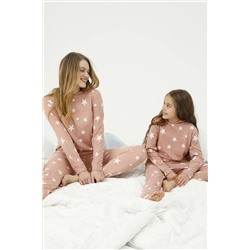Siyah İnci Kapişonlu Alt-üst Polar Pijama Takım 22278260