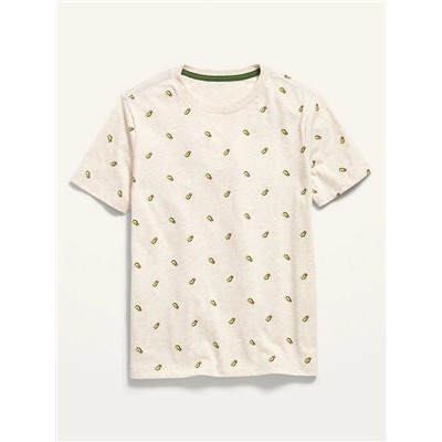 Vintage Short-Sleeve Printed Tee for Boys