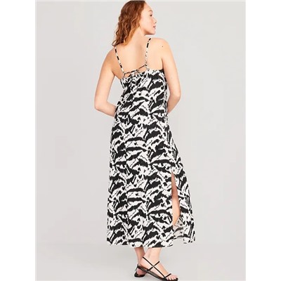 Tie-Back Maxi Slip Dress for Women