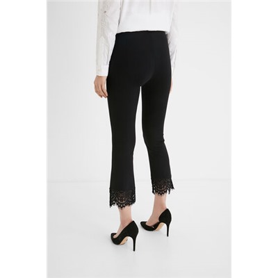 Legging slim encaje