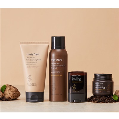 Jeju Volcanic Pore Cleansing Foam EX, Пенка с вулканической глиной для ежедневного очищения пор