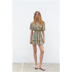 VESTIDO ESTAMPADO CINTURA ELÁSTICA