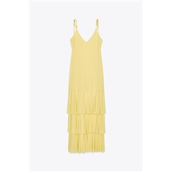 MIDI RUFFLE DRESS