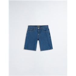 Denim Shorts, Men, Dark Blue