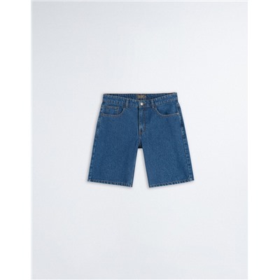 Denim Shorts, Men, Dark Blue