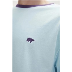 Bad Bear, Adios 0 Yaka Erkek Tshirt - Mavi