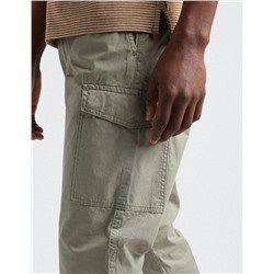 Slim Fit Cargo Trousers, Men, Dark Green