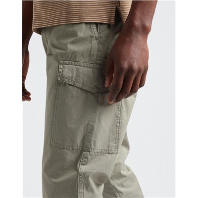Slim Fit Cargo Trousers, Men, Dark Green