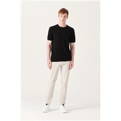 Avva Erkek Taş Yandan Cepli Armürlü Slim Fit Esnek Chino Kanvas Pantolon E003008