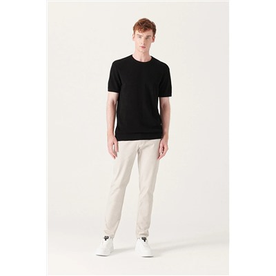 Avva Erkek Taş Yandan Cepli Armürlü Slim Fit Esnek Chino Kanvas Pantolon E003008