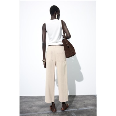 CHINO TROUSERS WITH DARTS