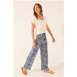 Pantalón largo estampado allover
