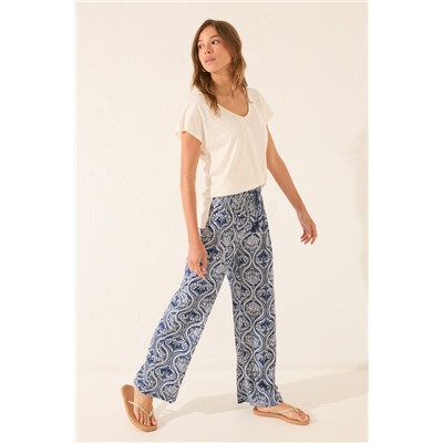 Pantalón largo estampado allover