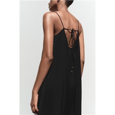 EMBROIDERED VOLUMINOUS MIDI DRESS