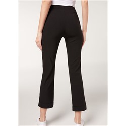 Zigarettenleggings mit doppeltem Reißverschluss