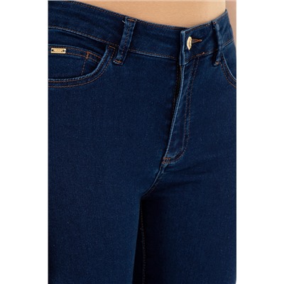 Kadın Koyu Mavi Toothpick Fit Jean Pantolon