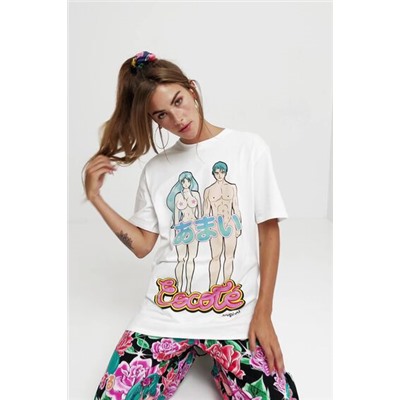 Camiseta loose algodón