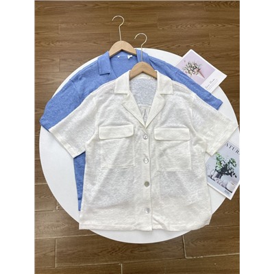 Женская льняная рубашка MONOPRI*X Цена на оф.сайте 37,99€