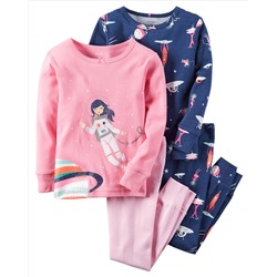 4-Piece Snug Fit Cotton PJs