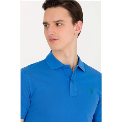 Erkek Saks Basic Polo Yaka Tişört