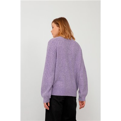 Cárdigan Malva jaspeado
