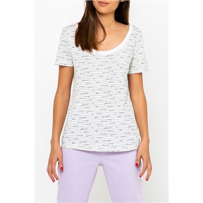 Camiseta Blanco y azul