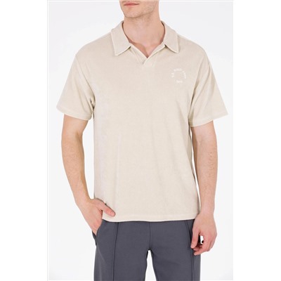 Erkek Taş Comfort Polo Yaka Tişört