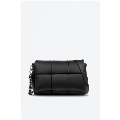 Bandolera de piel Negro