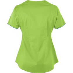White Cross Scrubs Allure STRETCH High Low Top
