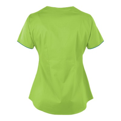 White Cross Scrubs Allure STRETCH High Low Top