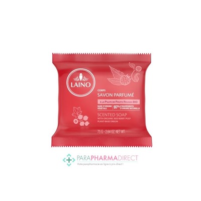 Laino Savon Parfumé à la Pulpe de Fruits Rouges BIO Corps 75g