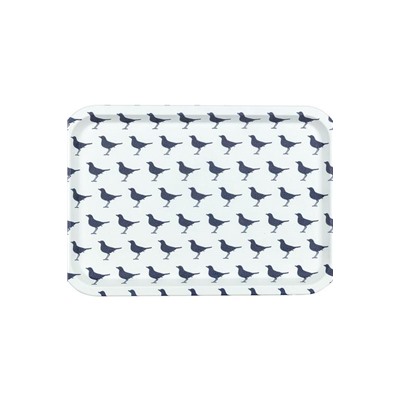 Rêve Bleu Oiseau Dikdörtgen Tepsi