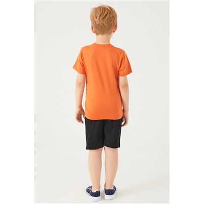 Erkek Çocuk Turuncu Pijama Takımı