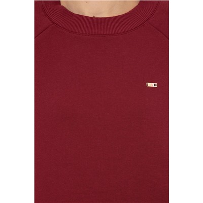 Kadın Vİşne Bisiklet Yaka Sweatshirt