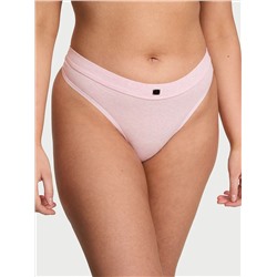 Cotton Logo Cotton Thong Panty