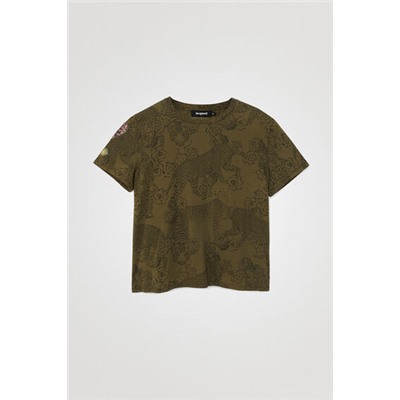 Camiseta animal print 100% algodón