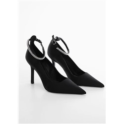 Zapato tacón pulsera strass -  Mujer | MANGO OUTLET Melilla